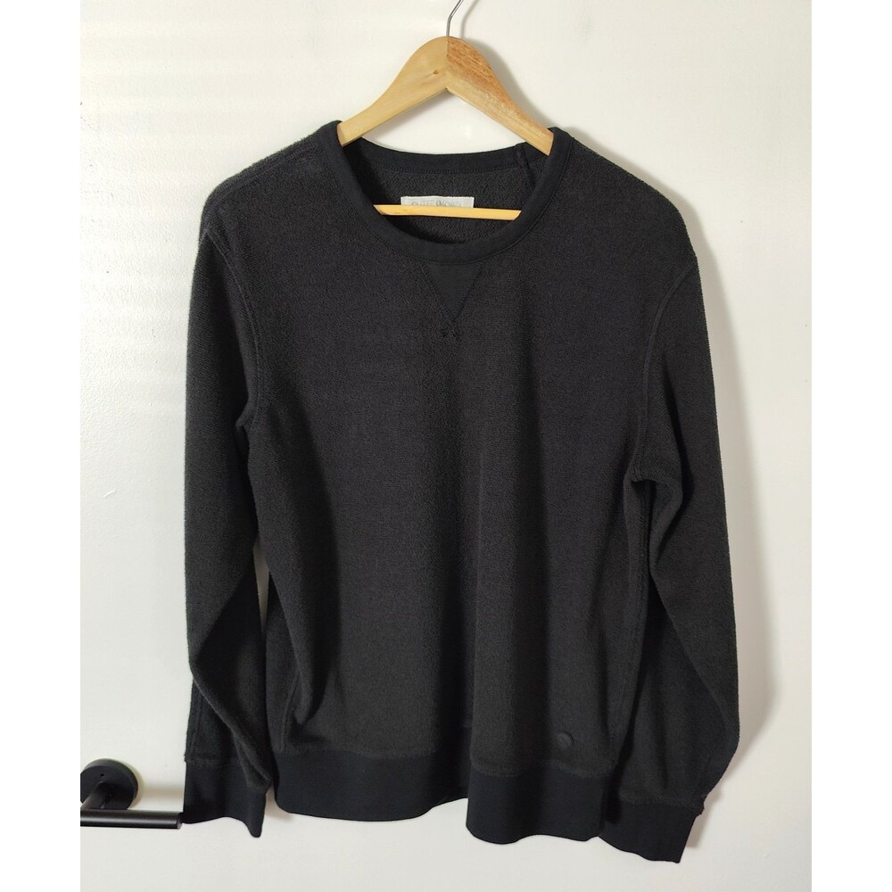 Outerknown Sweatshirt Mens Medium Gray Raglan Sur Hemp Crewneck Patina Pullover